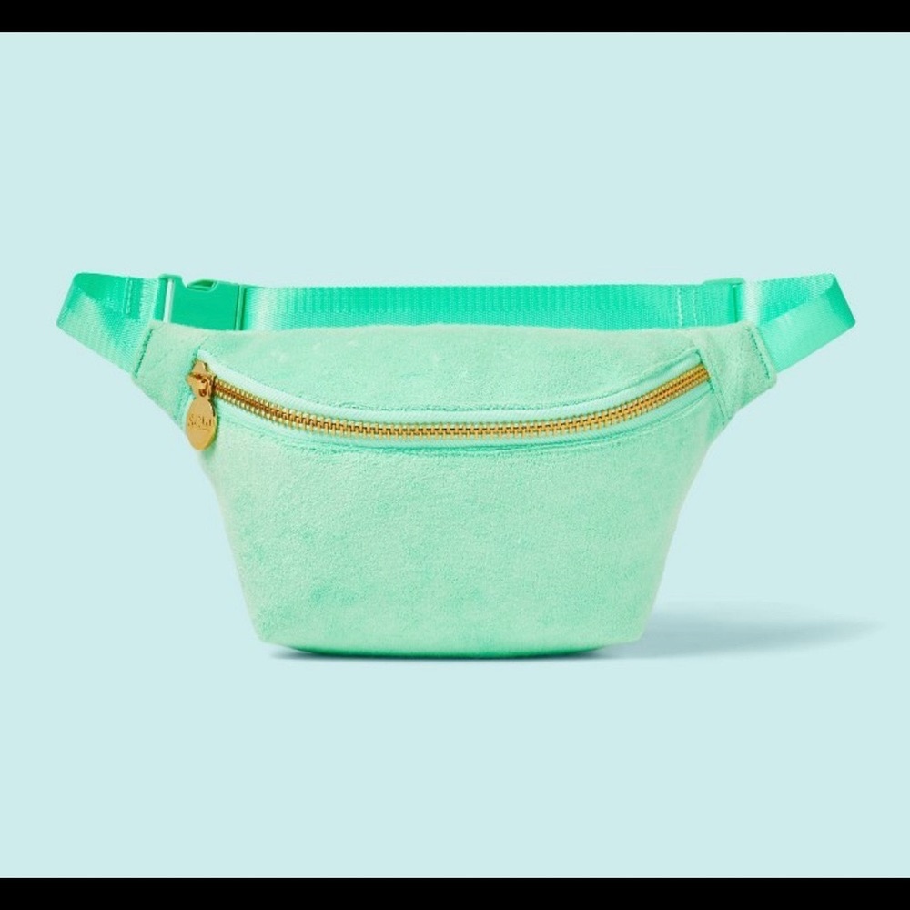 Stoney Clover Lane x Target Light Green Terry Cloth Fanny Pack nwt